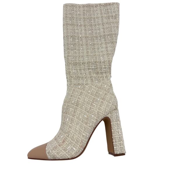 Steve Madden Women's Ally Knee High Boot, NATURAL Tweed Size 7 NEW - Picture 4 of 7
